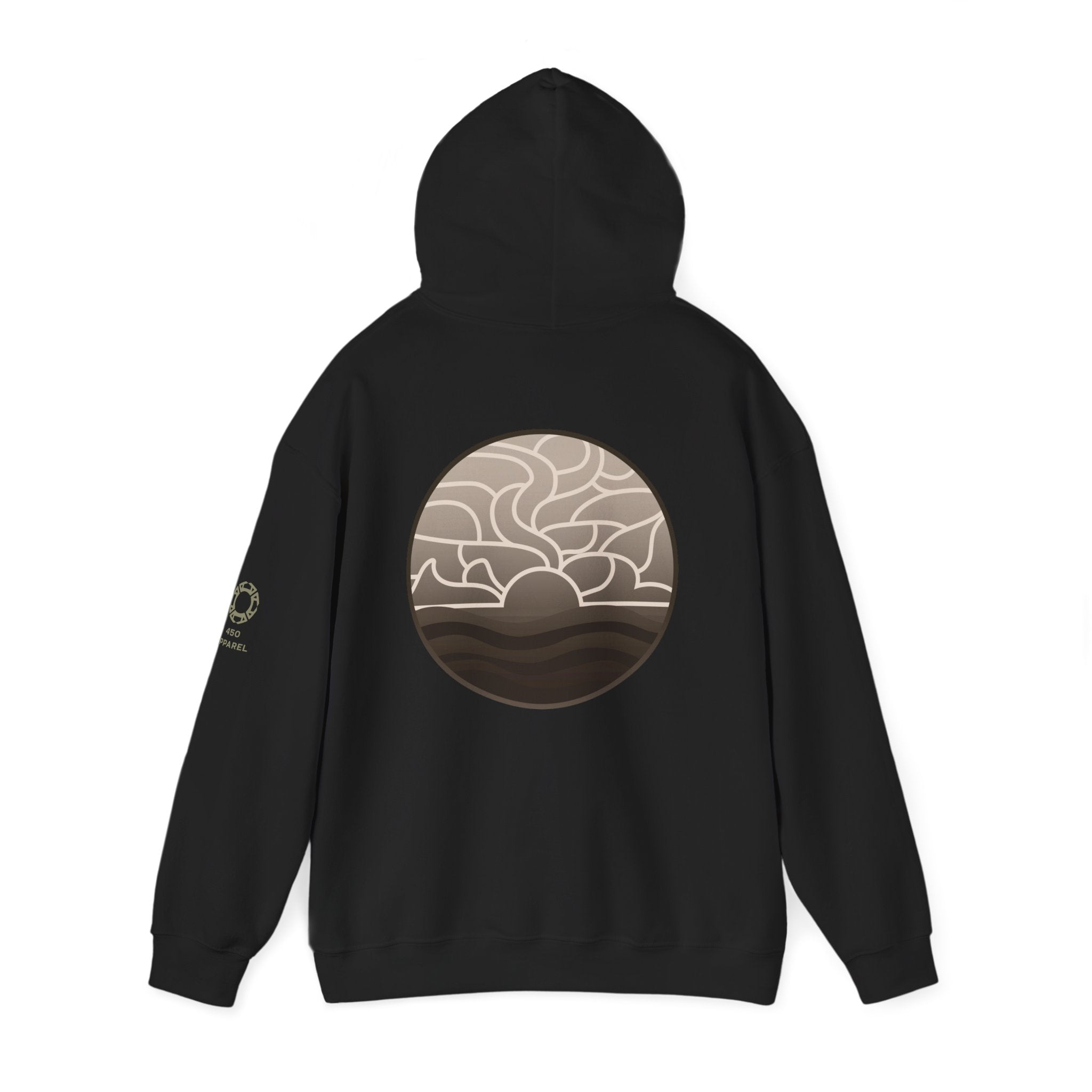 Sunset Waves Fleece Hoodie