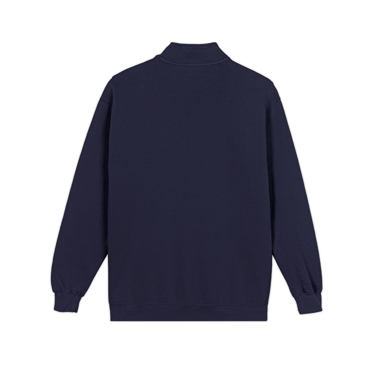 Quarter-Zip Sweatshirt — Minimal Olive Green Pocket Logo