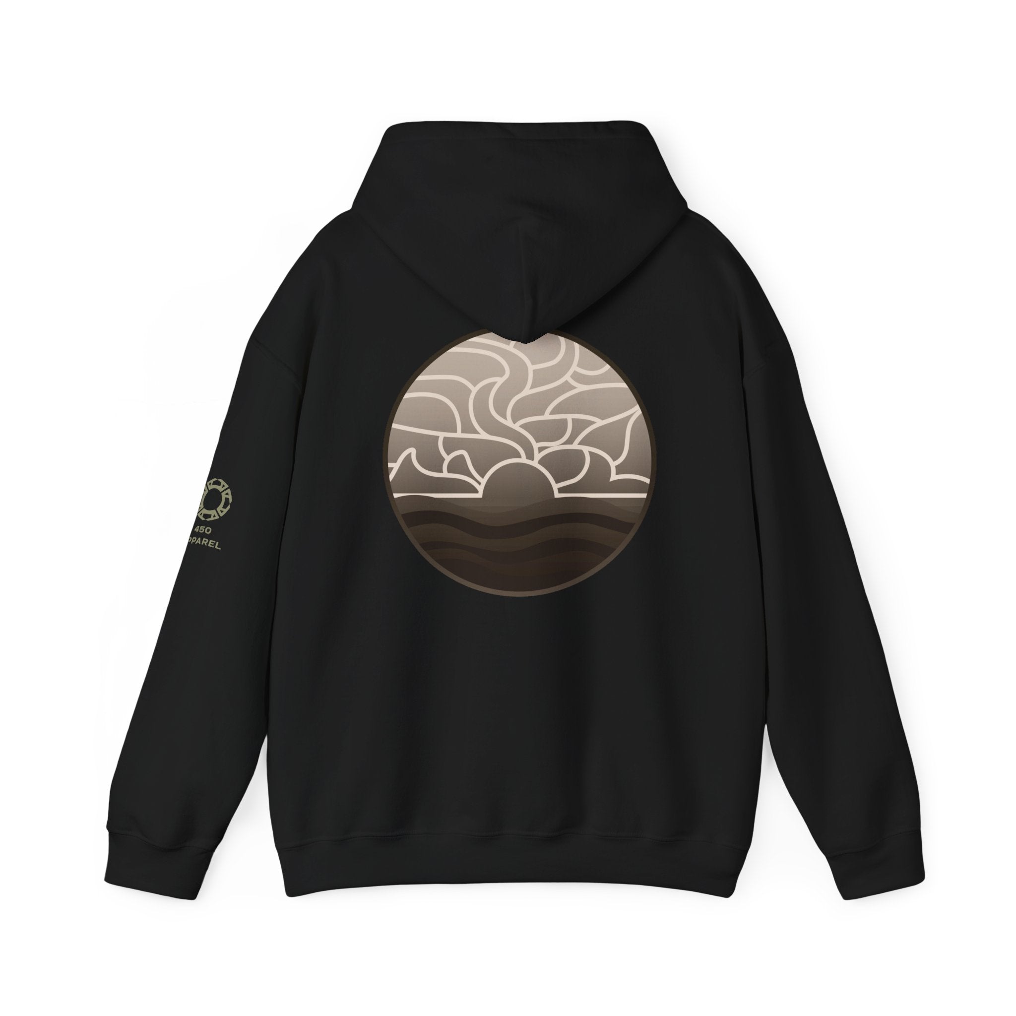 Sunset Waves Fleece Hoodie